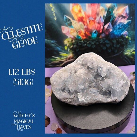 Celestite Geode - Picture 3 of 13